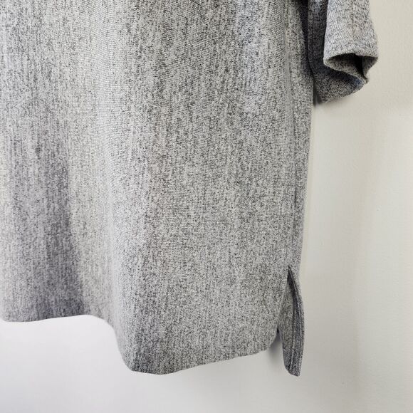 Banana Republic Women Top Small Luxespun Boat Neck Short Dolman Sleeve Gray Marl - Picture 7 of 10